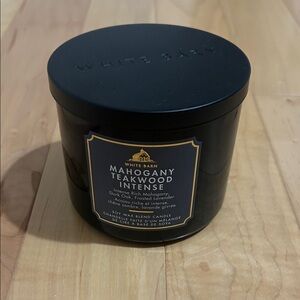 Brand New White Barn Mahogany Teakwood Intense Candle - Dark Jar